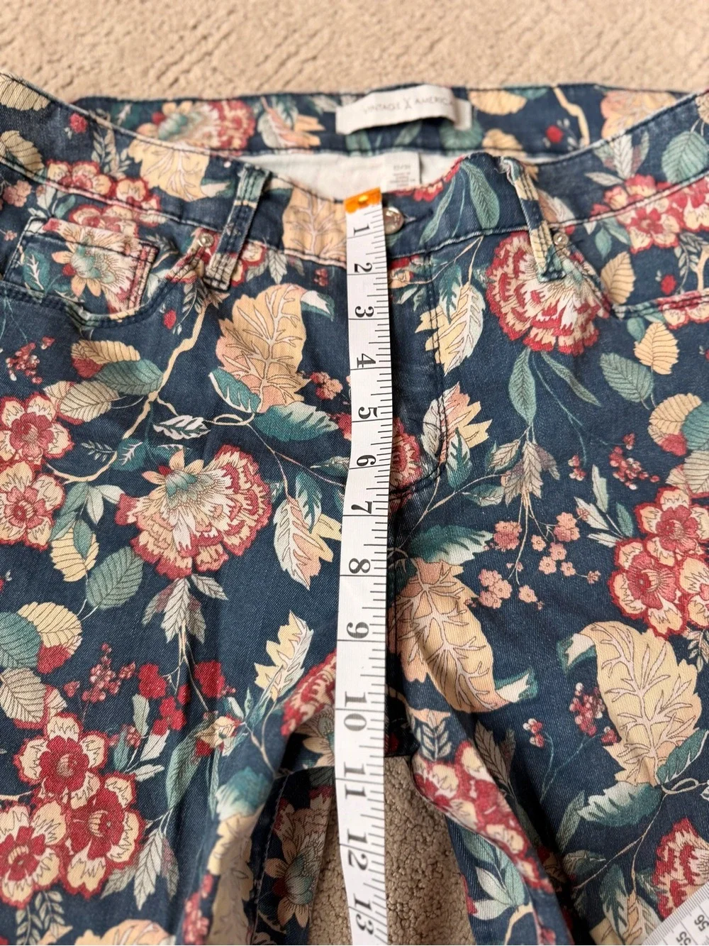 Vintage America Floral Jeans